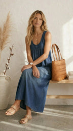 Lucia | Ombré Pinafore Dress
