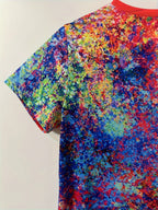 Allover Print Crew Neck T-Shirt, Casual Short Sleeve Top For Spring & Summer, Women's Clothing